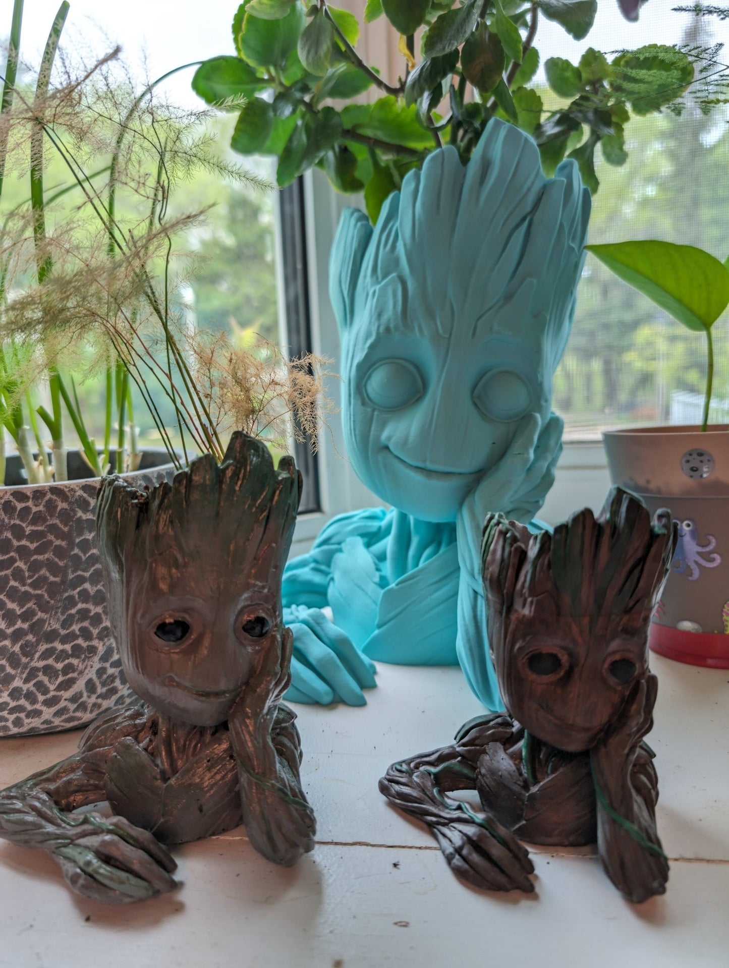 Baby Groot Planter - Resin - Charlay Creations